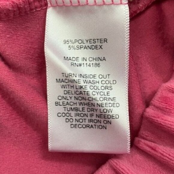 Vintage JUICY COUTURE Hot Pink Velour Joggers Track Pants XS - Picture 9 of 9